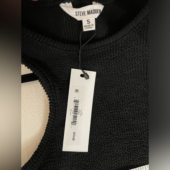 NWT Steve Madden Talia Cut Out Black Size S - Picture 9 of 11